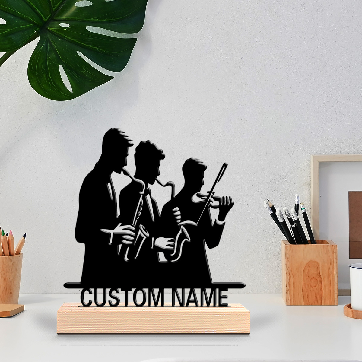 Musical Instrument And Names - 1 buah Patung Kaleng dengan Nama