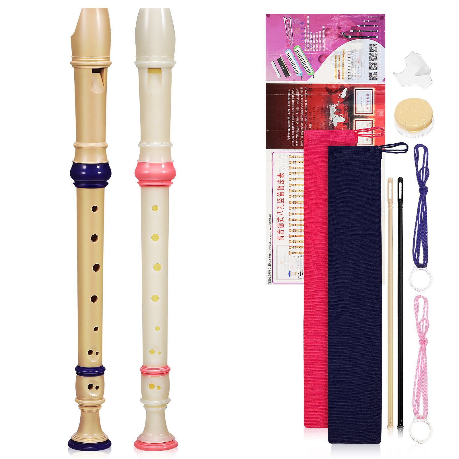 2 Buah Rekorder Soprano 8 Luba - Soprano Recorder Plastic ulasan dan harga