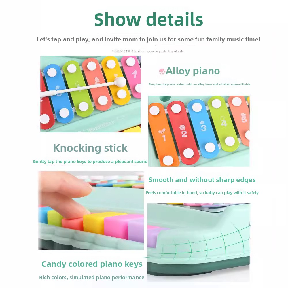 Piano Xylophone 8 Nada 2-in-1  - Musical Instrument Harmonium ulasan dan harga