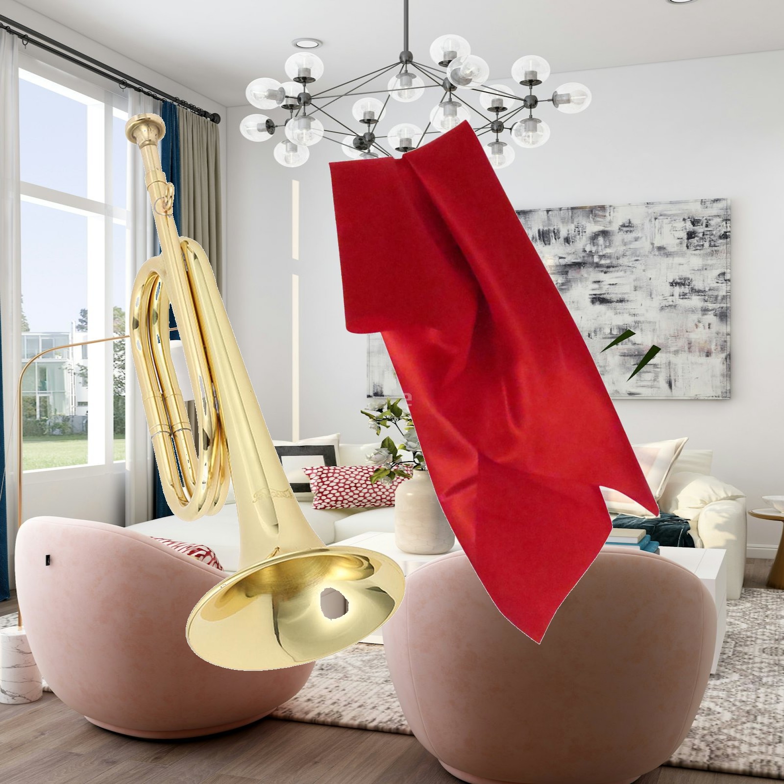 Alat Musik Kuningan Mini Terom - Musical Instrument Bugle ulasan dan harga